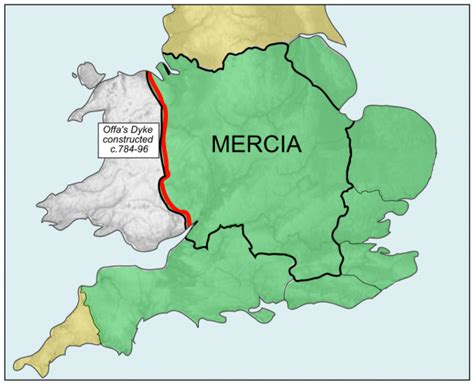 Cuộc nổi dậy của Offa - Sự trỗi dậy của Mercia và sự thay đổi bản đồ chính trị Anh